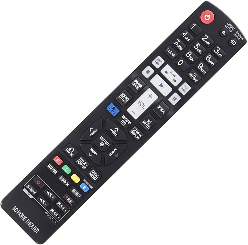 AKB73275501 Remote Replacement for LG Blu-Ray Disc Home Theater HB906TAW HLX55W HX995TZW HB966TZW HLX56S HB906TAW LHB755W LHB335 LHB336 LHB535 LHB536 LHB975 LHB976 LHB336